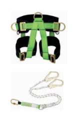 Safety Harnesses: Full-body harnesses are worn by workers as a part of a fall arrest system. They distribute the impact force across the body and hold the worker in a suspended position after a fall.