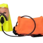 An "Emergency Escape Respirator" is a type of respiratory protection device specifically designed to provide short-term respiratory protection during emergency situations where the air may be contaminated or oxygen-deficient. These respirators are intended to allow individuals to quickly and safely escape from hazardous environments to a safe location.